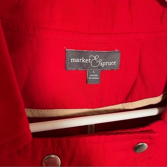 Market & Spruce Double Breasted Jacket Red - Picture 9 of 13